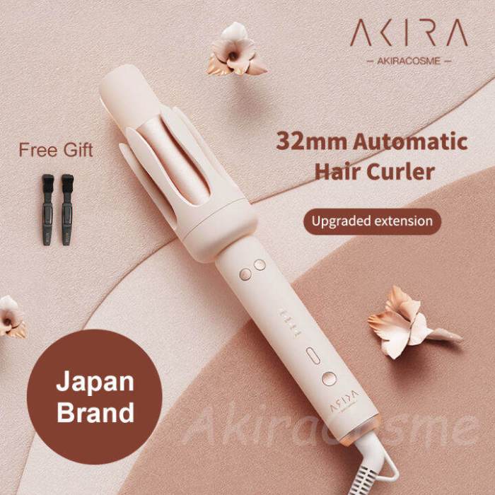 Japan AKIRA Automatic Curling Iron Negative Ions Hair Curler Portable Hair Flat Curling Irons ... Japan AKIRA Automatic Curling Iron Negative Ions Hair Curler Portable Hair Flat Curling Irons ...